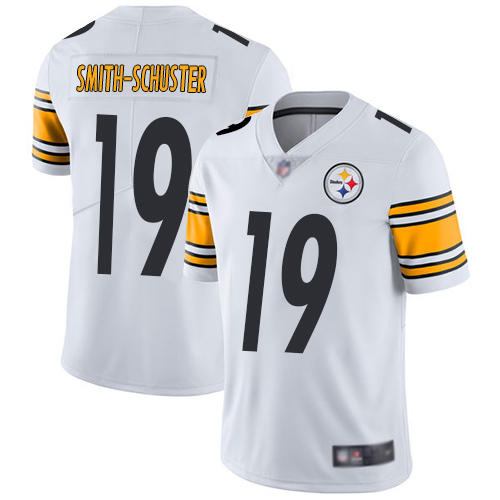 Men Pittsburgh Steelers Football #19 Limited White JuJu Smith Schuster Road Vapor Untouchable Nike NFL Jersey